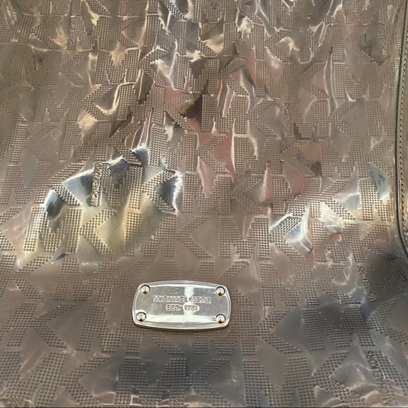 Large Silver Michael Kors Purse - Picture 2 of 10